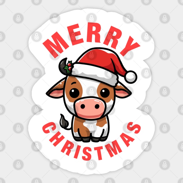 Cute Cow Sticker by Rekayasabumi